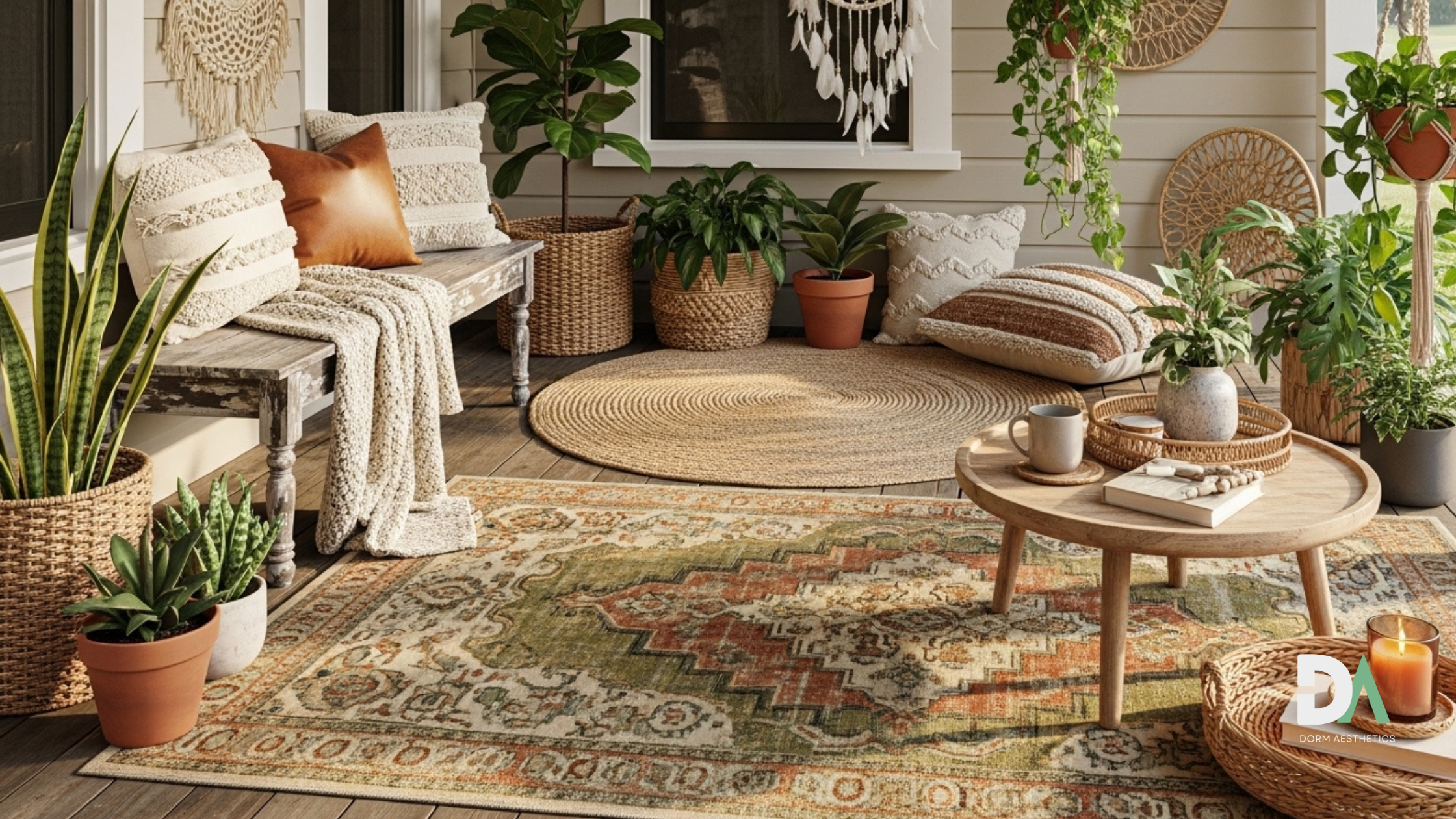 boho front porch ideas