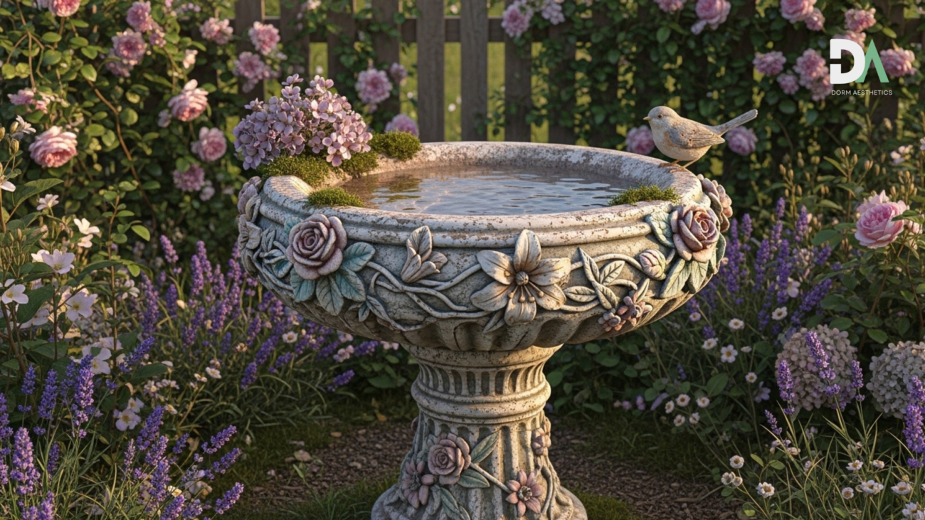 creative garden bird baths