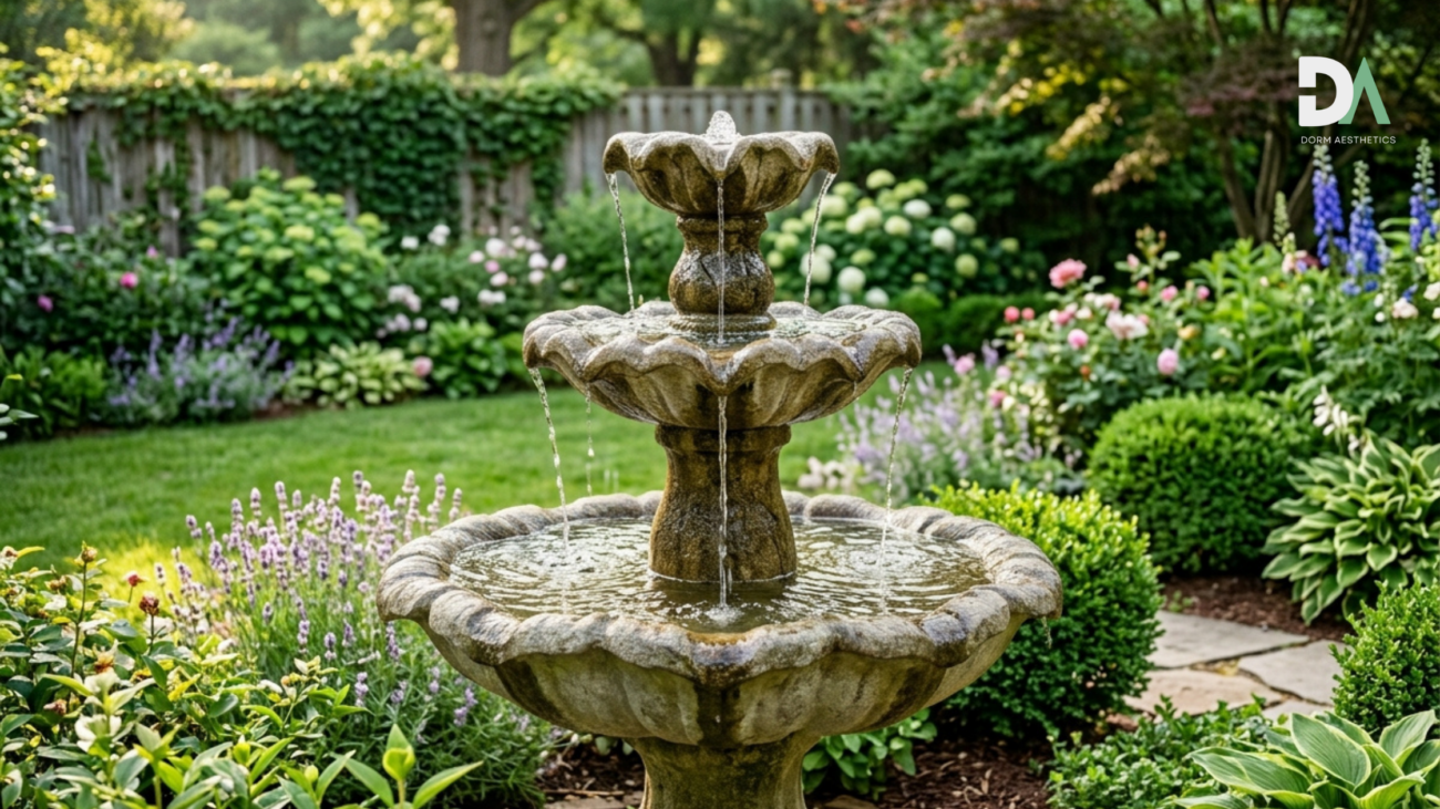 tiered flower fountain bird bath