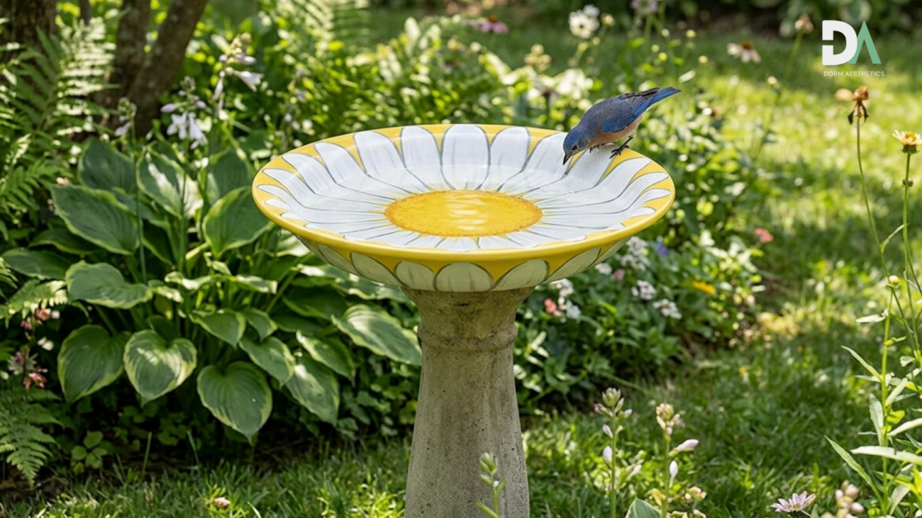 lotus fl9ower bird bath