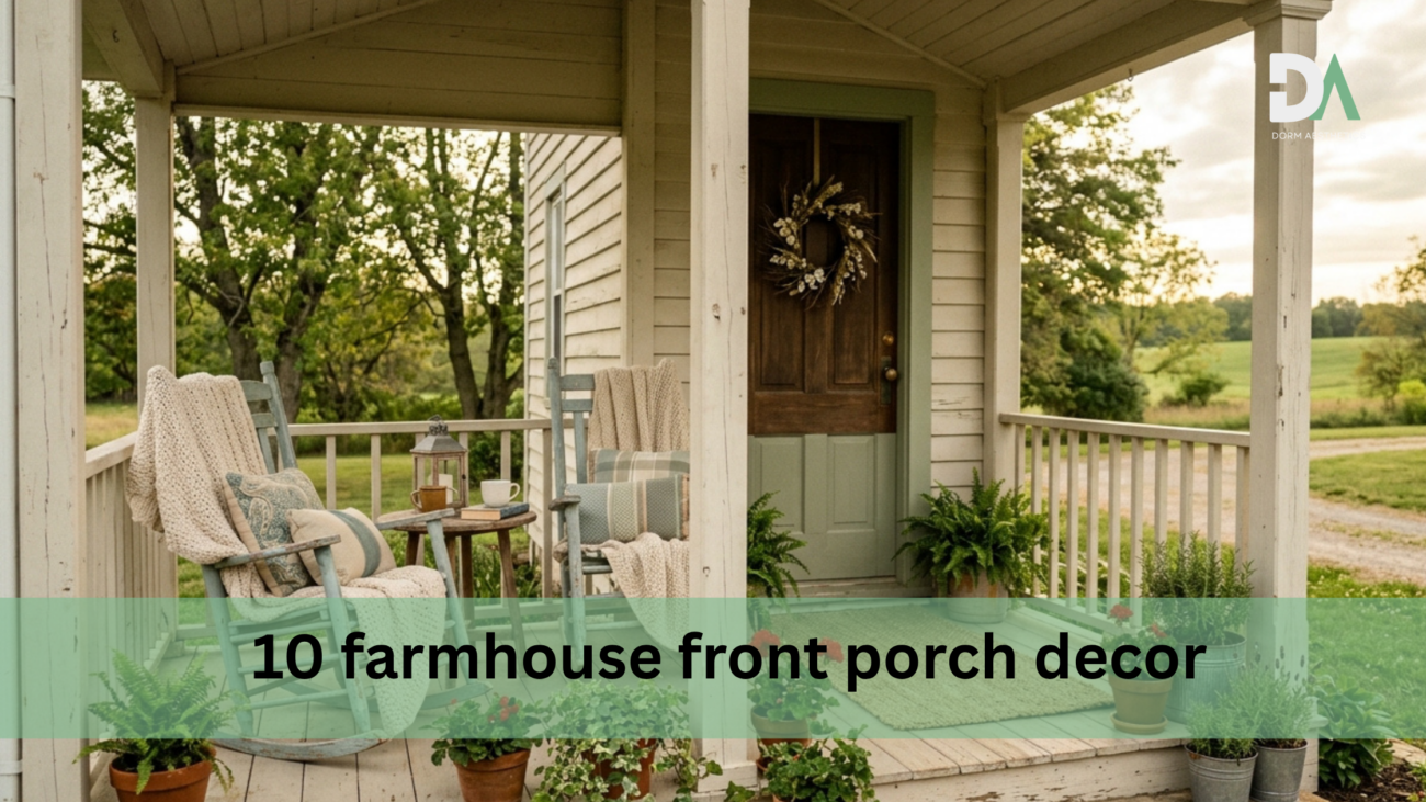 10 farmhouse front porch decor ideas that feel inviting