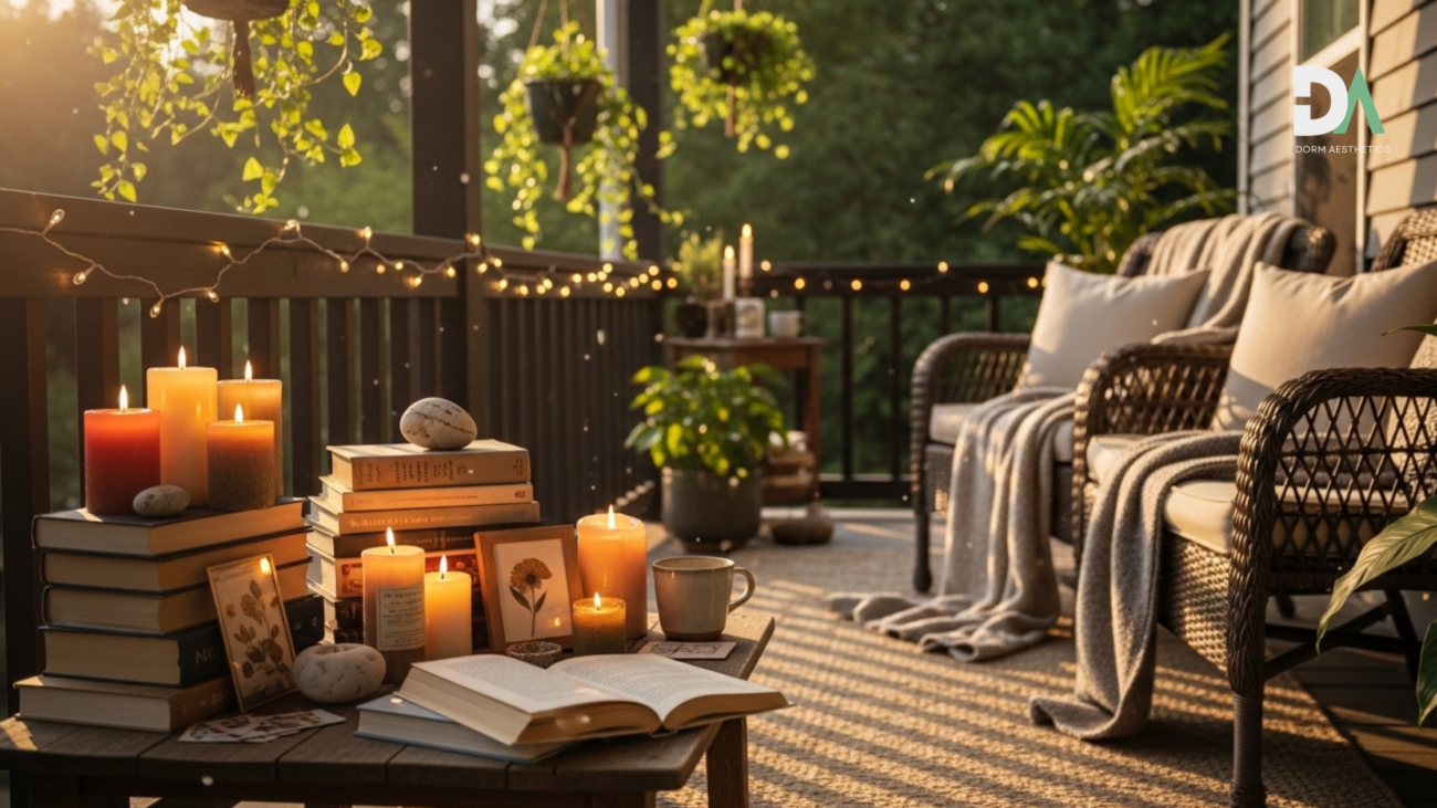 outdoor lounge space decor