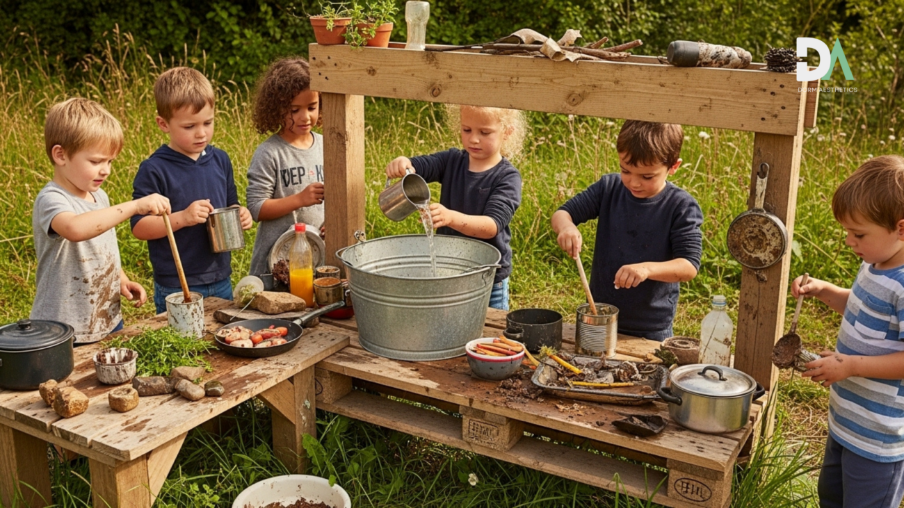 outdoor kids mud kitchen