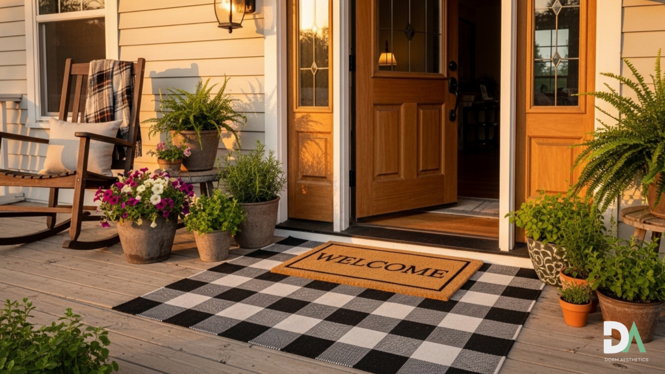 modern farmhouse porch styling