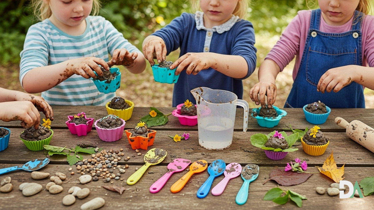 outdoor messy play