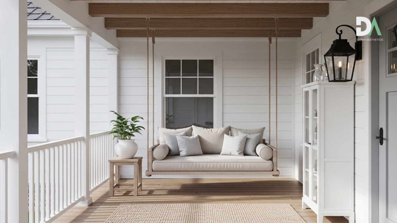 neutral porch color palette