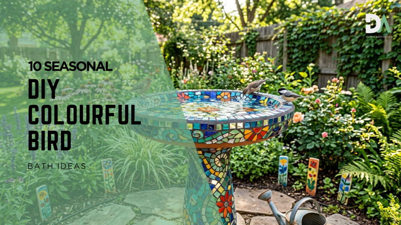Bright bird bath colors
