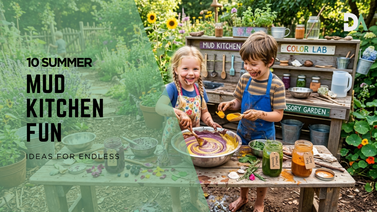 Creative mud kitchen setups