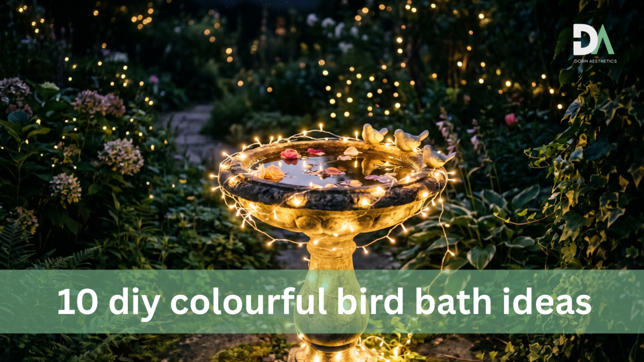 10 diy colourful bird bath ideas