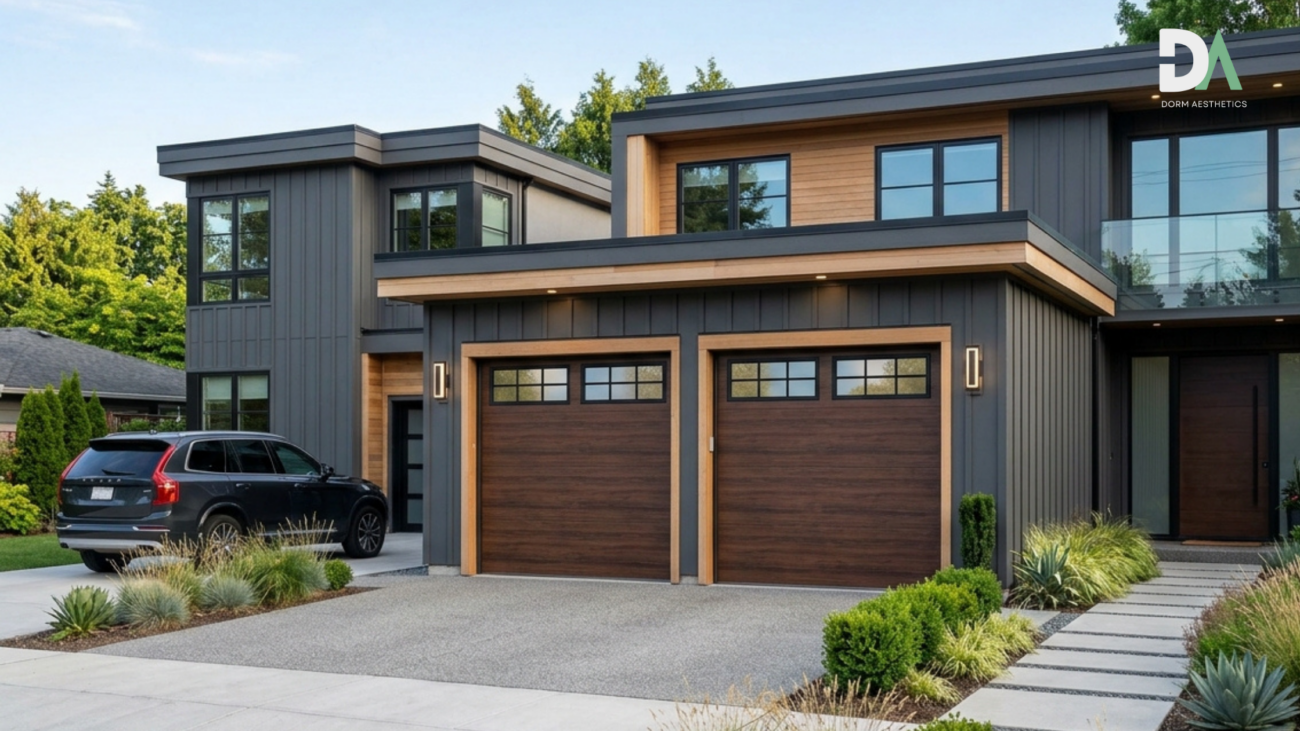 DIY garage door decorations