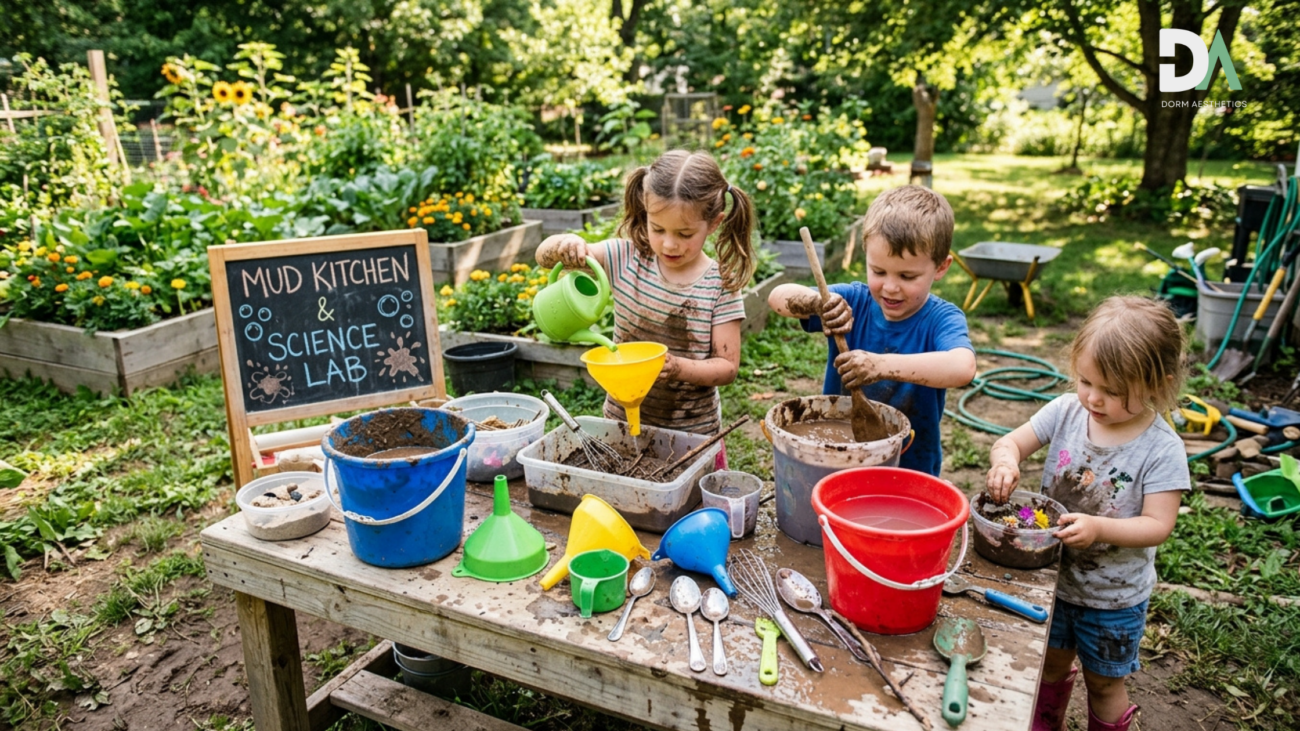 Mud kitchen play ideas