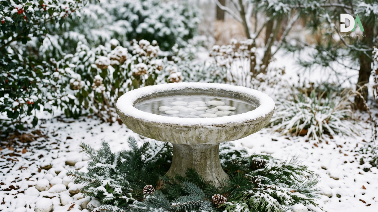 Winter bird bath ideas